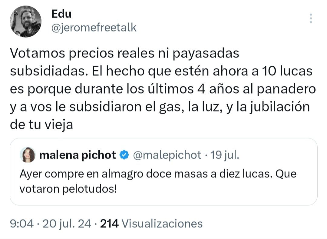 Qué suerte no pertenecer a esa logia de chupamedias de este pelotudo.