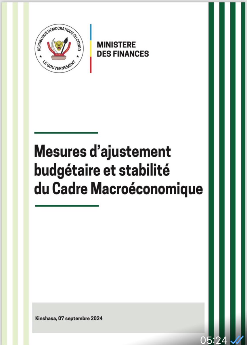 cibalanky's tweet photo. Ibalanky a dit: Les mesures récemment adoptées par le Gouvernement représentent un pas crucial vers la stabilisation durable du cadre macroéconomique de notre pays. Elles témoignent de la volonté politique affirmée du Chef de l’État, Son Excellence Monsieur Félix Tshisekedi, Le Suprême, de guider la nation vers un avenir prospère. En promouvant une gestion rationnelle et équitable des ressources publiques et en orientant les investissements vers les secteurs stratégiques et les infrastructures de base, ces actions visent à renforcer la croissance du PIB et à améliorer les conditions de vie des citoyens.
Il est important de reconnaître que les défis macroéconomiques tels que l’inflation, la volatilité du taux de change et la dollarisation sont des obstacles que nous sommes en train de surmonter grâce à une politique de réformes et d’innovation. La richesse naturelle et le potentiel stratégique de la RDC représentent un atout considérable, et il revient à chacun d’entre nous, hommes et femmes, de contribuer à cette cause commune, cette dynamique collective de développement.
Le chemin vers une croissance inclusive et durable repose sur la construction d’un système de gouvernance robuste, capable de dépasser les intérêts particuliers et de placer l’intérêt national au premier plan. C’est en unissant nos efforts autour de cette vision du Chef de l’Etat que nous pourrons garantir une transition fluide vers un développement durable, assurant ainsi un avenir prometteur pour notre pays. Nous sommes à un tournant décisif, et avec une volonté partagée, nous y arriverons.

Le Réveil c’est maintenant.
- Ce deuxième mandat réussira, les signaux sont positifs.
- ⁠Nous encouragerons le Ministre des Finances à foncer avec des réformes solides.
#Le Pont!