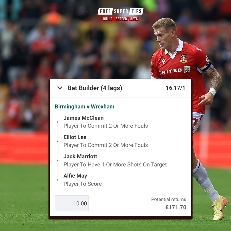 🚨 COMPETITION TIME! 🚨

We've picked out a 16/1 Bet Builder we like the look of for today's big game 😍

If our Birmingham vs Wrexham Bet Builder lands, we'll give £171 in CASH to ONE person! 💰

To enter ⤵️
🔁 Retweet this tweet
✅ Follow - <a href="/FootySuperTips/">Free Super Tips</a>

Good luck 🤞 18+