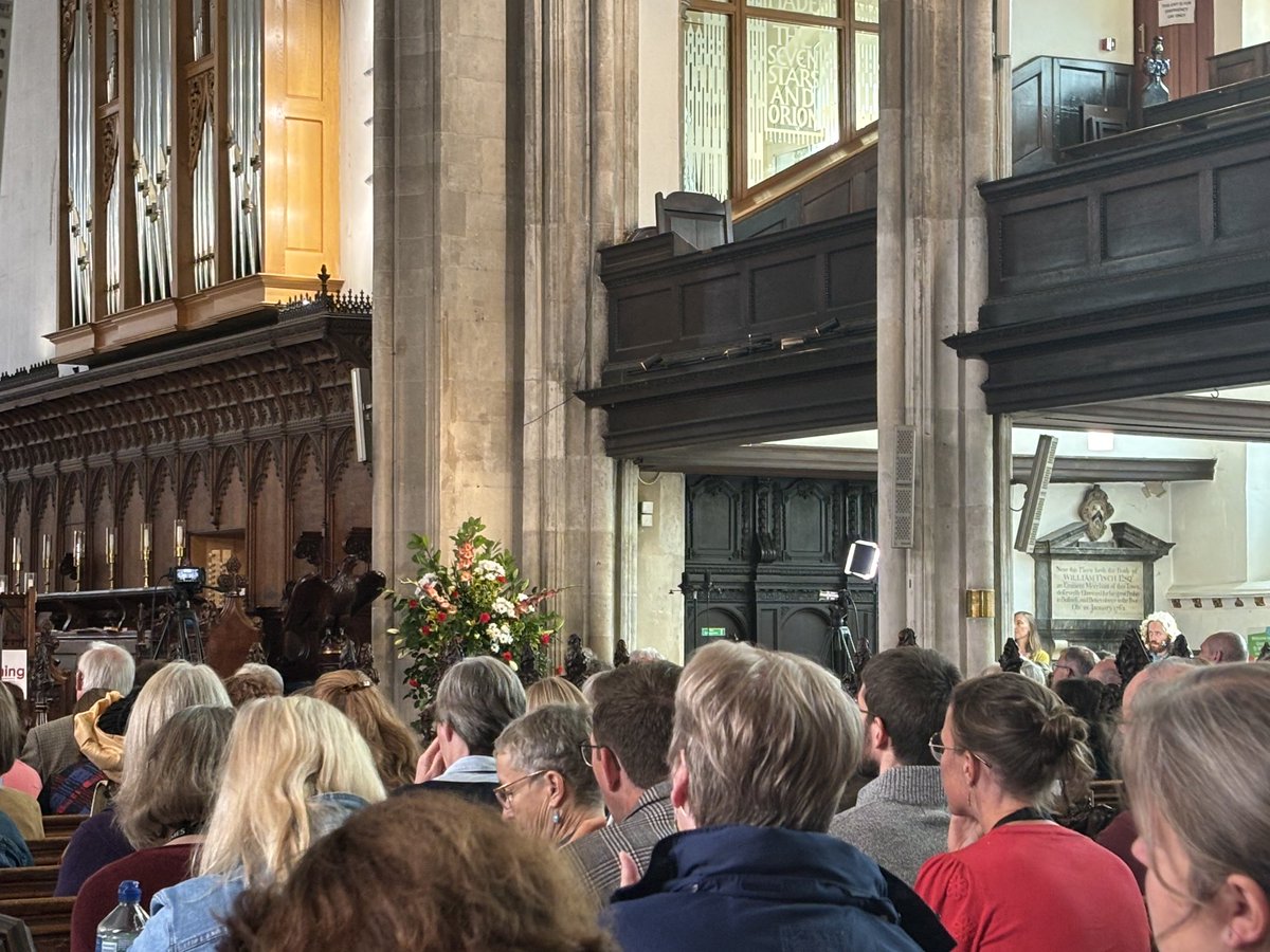 Hundreds of folk enjoying the ⁦<a href="/ChurchTimes/">Church Times</a>⁩ Festival of Preaching in Cambridge. It’s a wonderful occasion, and as ever a packed programme with great speakers.