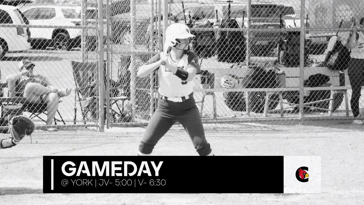 Is there any better way to start the week than with a GAMEDAY? 

Your Cards travel to York tonight to take on the Dukes! 

📍 York Ballpark Complex
🆚 <a href="/York_Softball/">York Duke Softball</a> 
⏰ JV- 5:00 &amp; V- 6:30
📱 web.gc.com/teams/OC4Kx02d…