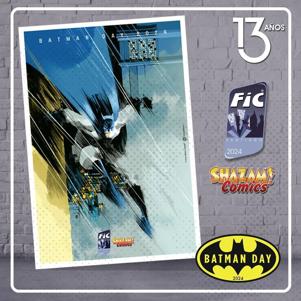 Nelson Dániel (@nelsondaniel) on Twitter photo Este Sábado 21 es Batmanday 2024 y estaremos con los amigos de <a href="/shazamcomics/">SHAZAM COMICS</a> y @ficsantiago junto a <a href="/amancay_art/">Amancay Nahuelpan</a> en Espacio Shazam, Marín 0279 desde las 13:00 hrs. Pase a saludar y lleve este póster de regalo. Nos vemos!!! #batmanday #batmanday2024 #ficsantiago #Batman Este Sábado 21 es Batmanday 2024 y estaremos con los amigos de <a href="/shazamcomics/">SHAZAM COMICS</a> y @ficsantiago junto a <a href="/amancay_art/">Amancay Nahuelpan</a> en Espacio Shazam, Marín 0279 desde las 13:00 hrs. Pase a saludar y lleve este póster de regalo. Nos vemos!!! #batmanday #batmanday2024 #ficsantiago #Batman