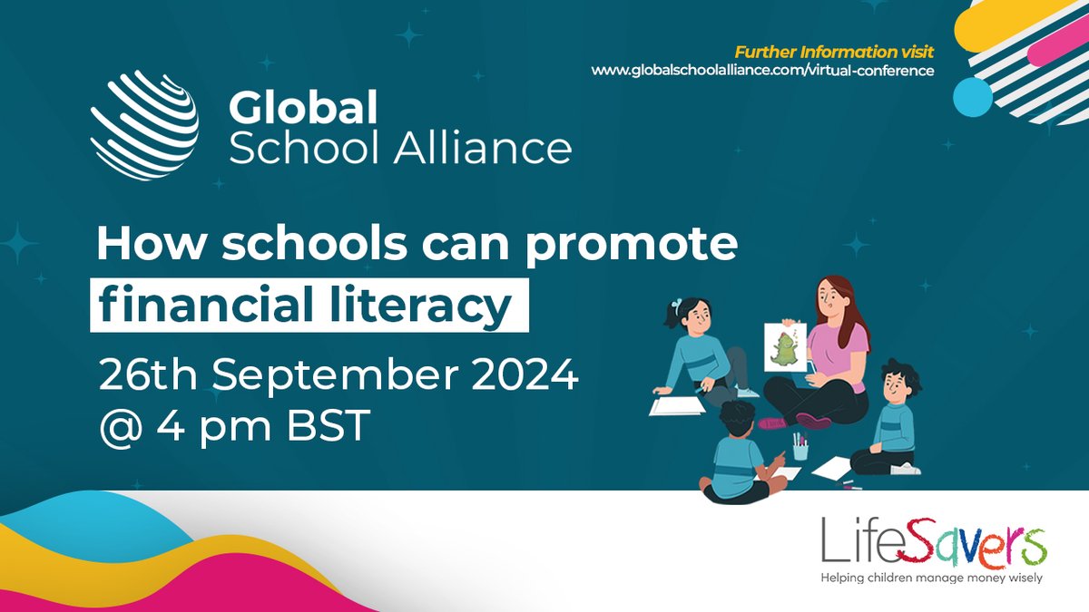 Global School Alliance (@gschoolalliance) on Twitter photo Exciting news!📢 We have partnered with <a href="/justfinancefdn/">Just Finance Foundation</a> for this month's conference on how schools can promote financial literacy. 💰
🗓️ Thursday 26th September @ 4pm BST.
Register at: globalschoolalliance.com/virtual-confer…. Exciting news!📢 We have partnered with <a href="/justfinancefdn/">Just Finance Foundation</a> for this month's conference on how schools can promote financial literacy. 💰
🗓️ Thursday 26th September @ 4pm BST.
Register at: globalschoolalliance.com/virtual-confer….