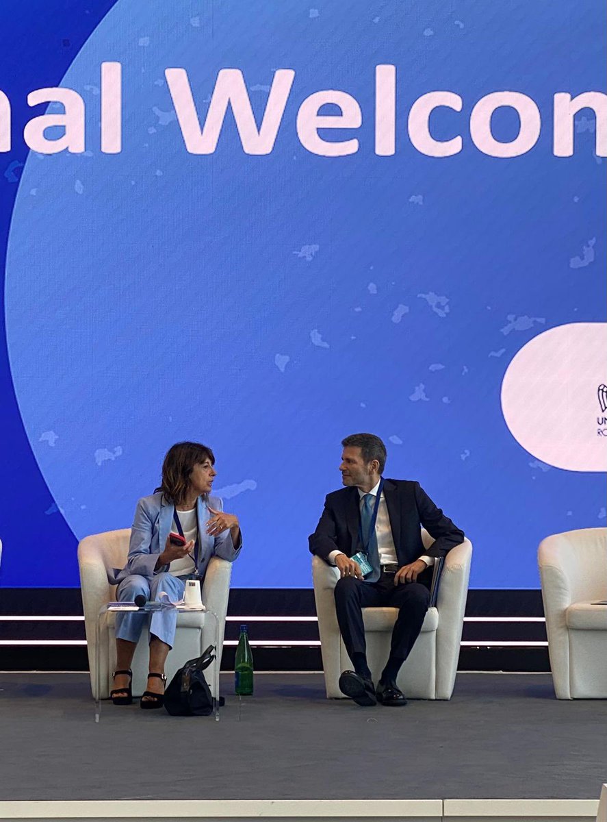PSalzano's tweet photo. L’accordo firmato oggi al #Greentechglobalforum con il Presidente della Regione Lazio #FrancescoRocca e con l’Assessore #RobertaAngelilli sarà uno strumento prezioso per le PMI del territorio per rafforzarne competitività e resilienza sui mercati internazionali https://t.co/8ukyt35bKK