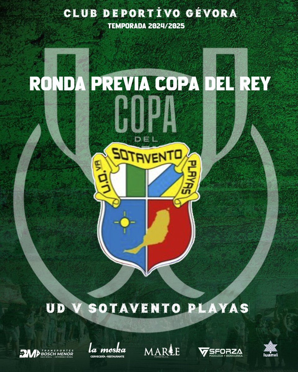 🏆 Nuestro rival en la ronda previa de 𝗖𝗼𝗽𝗮 𝗱𝗲𝗹 𝗥𝗲𝘆 será el <a href="/PlayasSotavento/">U.D. Playas de Sotavento</a> de las Islas Canarias. 

• Será a partido único y se jugará en el Municipal de Gévora el miércoles 9 de octubre.

#LaCopaMola