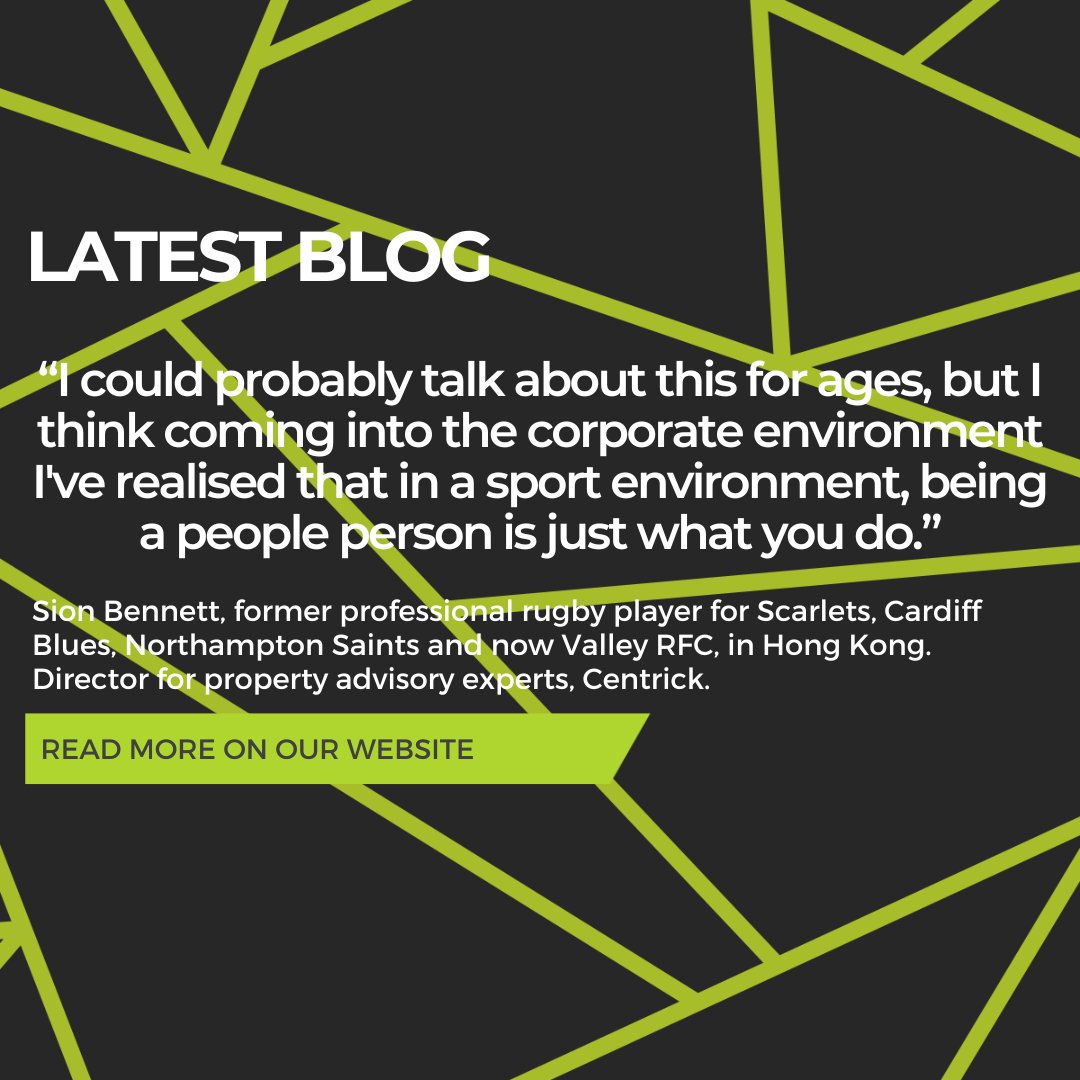 LAPSCareers's tweet photo. Our #MondayMotivation comes from Sion Bennett, former rugby player who has played Under-20 and Sevens for Wales, and for clubs including Scarlets, Cardiff Blues, Northampton Saints and now Valley RFC, in Hong Kong. He's now a director for property advisory experts Centrick. https://t.co/lhreAq4oCu