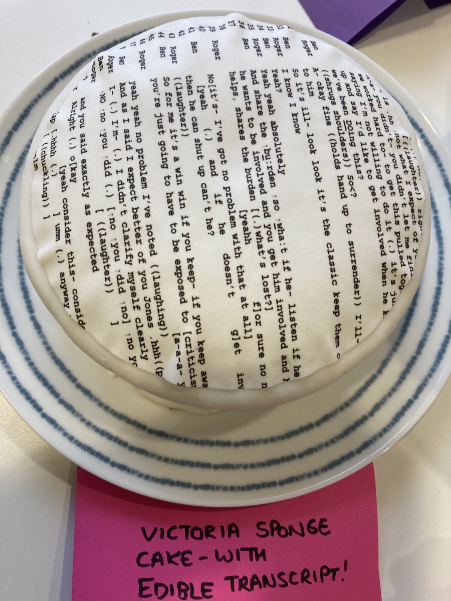 Shout out to Cat Holt’s winning ‘edible transcript’ entry to #CAkeOff2022