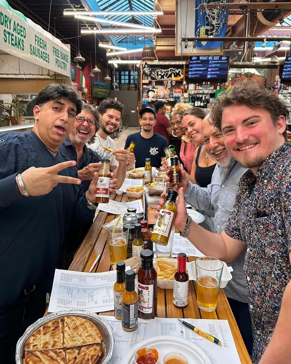 Anthony Ramirez II (@antramirezii) on Twitter photo Some pics from the final Sauce King 2024 judge's roundtable!
Judges included food, media & industry experts <a href="/jimmypotsandpan/">Jimmy Carbone</a>, <a href="/FromTheBronx/">FromTheBronx</a>, <a href="/BronxBeerHall/">The Bronx Beer Hall</a>, <a href="/NickBand1/">nick band</a>, <a href="/DeepakBallaney/">deepak ballaney</a> & @IAmCDJoseph.
Awards to be announced soon. Good luck to all of the chefs! Some pics from the final Sauce King 2024 judge's roundtable!
Judges included food, media & industry experts <a href="/jimmypotsandpan/">Jimmy Carbone</a>, <a href="/FromTheBronx/">FromTheBronx</a>, <a href="/BronxBeerHall/">The Bronx Beer Hall</a>, <a href="/NickBand1/">nick band</a>, <a href="/DeepakBallaney/">deepak ballaney</a> & @IAmCDJoseph.
Awards to be announced soon. Good luck to all of the chefs!
