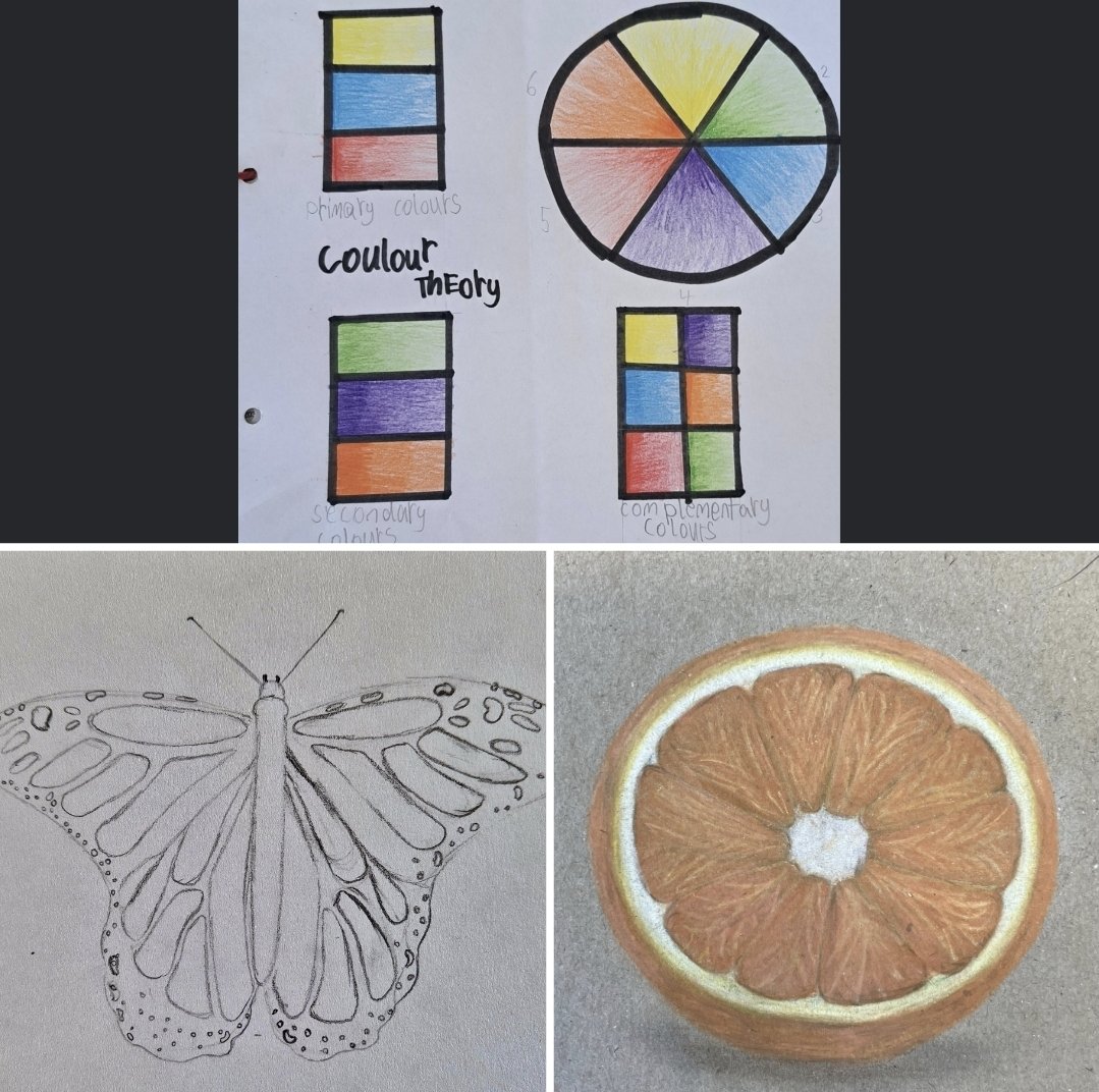 LevenmouthAc's tweet photo. 🎨Art and Design🎨
🎉pupils of the Week🎉

🌟Alisha Mackay S2 Fish
🌟Dylan Harrow S1 Colour Theory
🌟Eliah Lamont S1 Butterfly
🌟Cohen Mavor S4 Orange
🌟Jack Todd S5 Shell
🌟Ben Haig S4 Brooch idea
#LevAcART #effort #ambition https://t.co/Vu9dqvaDZS