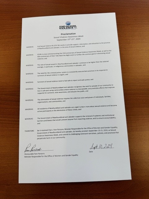 Office of Women and Gender Equality (@wge_govnl) on Twitter photo September 15-21 is Sexual Violence Awareness Week in NL. The teal ribbon is the international symbol of sexual violence prevention. Wear one to show support for survivors and help raise awareness of this growing issue. <a href="/PamNParsons/">Pam Parsons - HarbourGracePortdeGrave</a> <a href="/NLSACPC/">NLSACPC</a> September 15-21 is Sexual Violence Awareness Week in NL. The teal ribbon is the international symbol of sexual violence prevention. Wear one to show support for survivors and help raise awareness of this growing issue. <a href="/PamNParsons/">Pam Parsons - HarbourGracePortdeGrave</a> <a href="/NLSACPC/">NLSACPC</a>