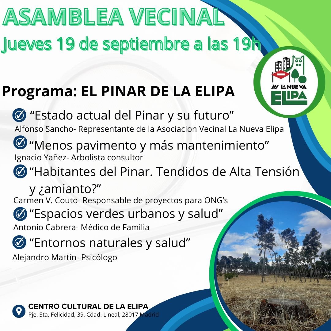 Hay que ir si o si 🌳🌳🌳
👇👇👇👇👇👇👇👇👇👇👇👇👇
#SalvemosNuestrosParques
<a href="/NuevaElipa/">AV La Nueva Elipa</a> 
<a href="/Salvarelcalero/">SalvemosElCalero</a>