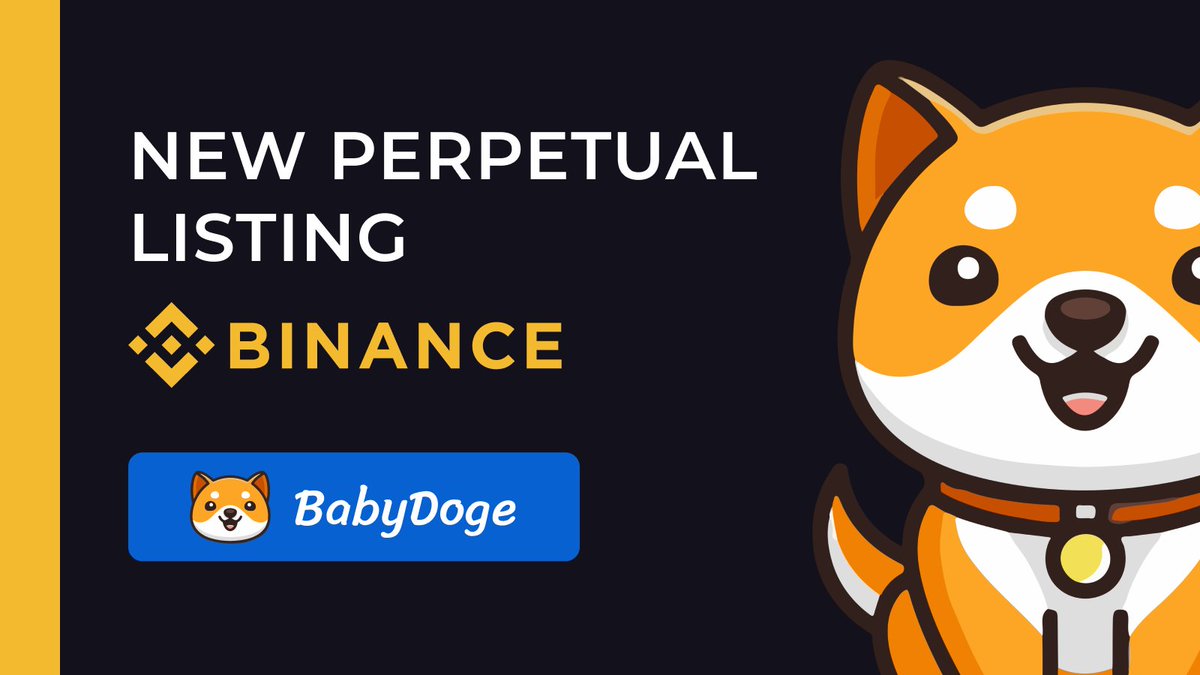 BabyDoge's tweet image. BabyDoge is now live & trading on @Binance's perpetual markets.
Market: binance.com/en/futures/1MB…