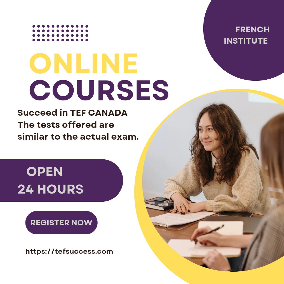 Tefsuccess's tweet photo. What does MY TEF bring to you?

The ultimate platform to prepare you for the TEF CANADA.

To learn more register here using the link below👇

https://t.co/yeCecIciFq https://t.co/Yb6VDVcOEk