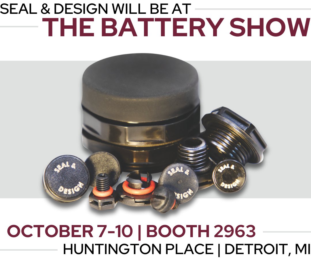SealDesign's tweet photo. We will be exhibiting our latest product for venting technology at The Battery Show in Detroit, MI. Don't miss our new vent cap line at Booth 2936 October 7-10 in Huntington Place.
Learn more: https://t.co/dMgVz7qOjO
#TheBatteryShow #SealandDesign #NewProductLine #Venting https://t.co/0H6yggiG76