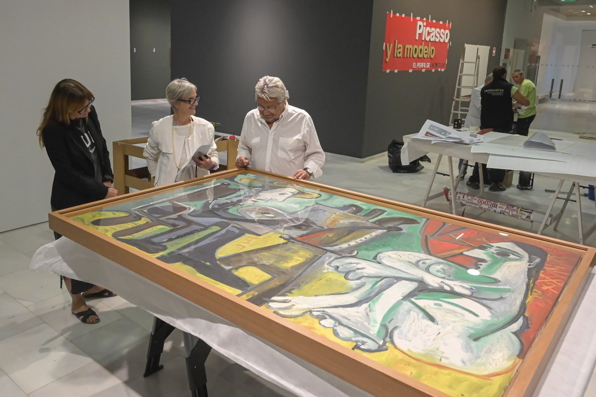 FundacionBcja's tweet image. 👉 Ultimando el montaje de la expo 'Picasso y la modelo. El perfil de Jacqueline,' que abrirá sus puertas al público este próximo viernes. La exposición revisa la temática del #pintor y la #modelo, una constante en la obra de #Picasso.
➡️ Más información: bit.ly/3Zsr7Js