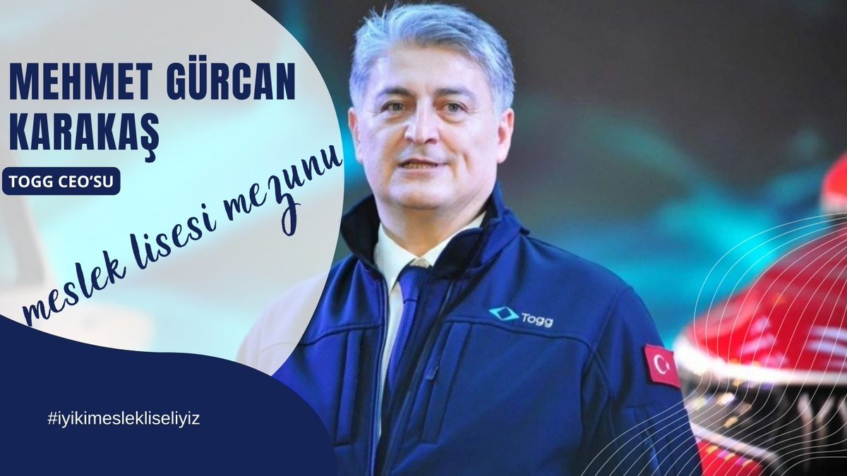 MSCANBAL's tweet photo. Meslek Liselerinde bir milyon evladımız okuyor. Ülke olarak onlara umutla bakıyoruz.  

Örnek mi 👉

İTÜ@itu1773 Rektörü Prof. Dr. Hasan MANDAL @ProfHasanMandal Meslek Lisesi mezunudur. 

TOGG @Togg2022 CEO’ su Mehmet Gürcan KARAKAŞ @mguercankarakas Meslek Lisesi mezunudur. https://t.co/LEcA7dMMD7