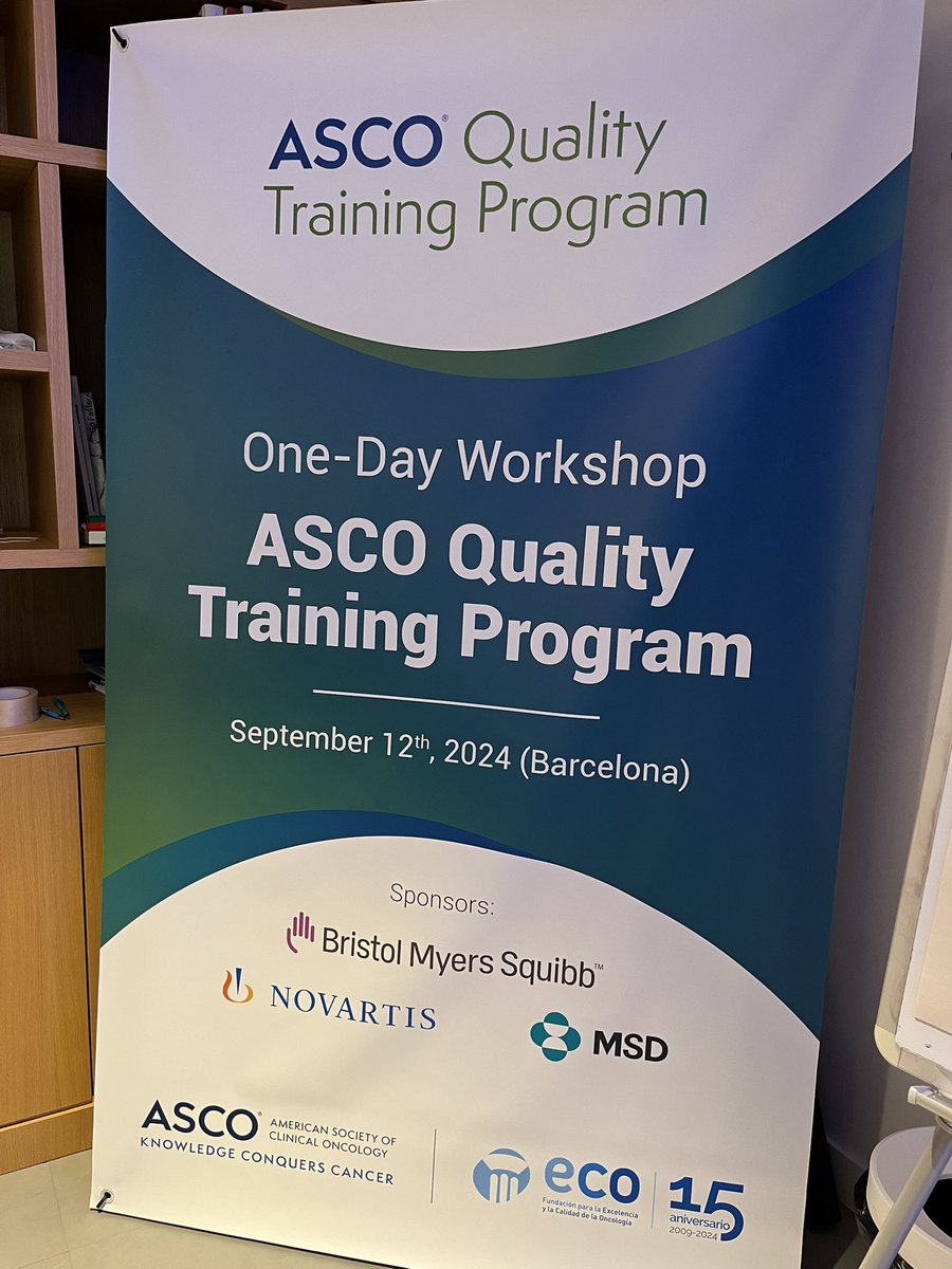 cecicorval's tweet photo. Thanks @ASCO for the quality improvement workshop in partnership with @FundacionECO before #ESMO24 

It was great interacting with people interested in quality from all over the world and also meeting Dr. Robin Zon @ASCOPres 

#Venezuela https://t.co/twaw9yDWE7