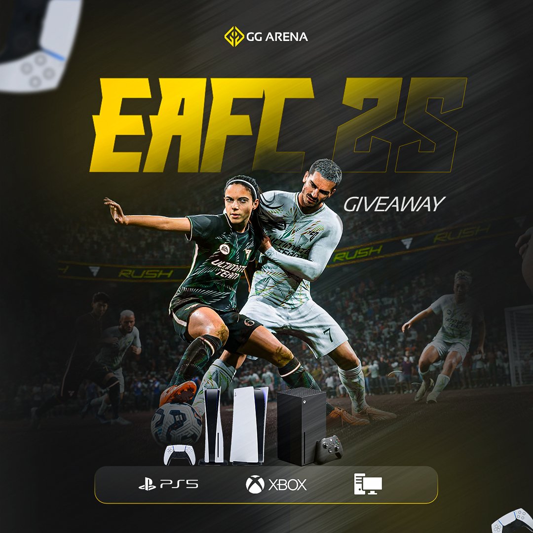 ggarenaesport's tweet photo. 🚨 EAFC25 GIVEAWAY 🚨

WE 'VE GOT EAFC25 UP FOR GRABS! 

WANNA WIN? IT ’S EASY:
* Follow @ggarenaesport
* RETWEET THIS POST 
* TAG 2 FRIENDS 

THE WINNER WILL BE ANNOUNCED ON SEP 20TH!
#EAFC #EAFC25 https://t.co/wCeUcgUVbI