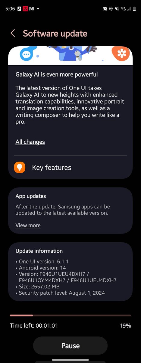 floatingDesi's tweet photo. @tarunvats33 Got the 6.1.1 update just now in US 🤩
Excited to install and try it out https://t.co/J9IcwHOD8k