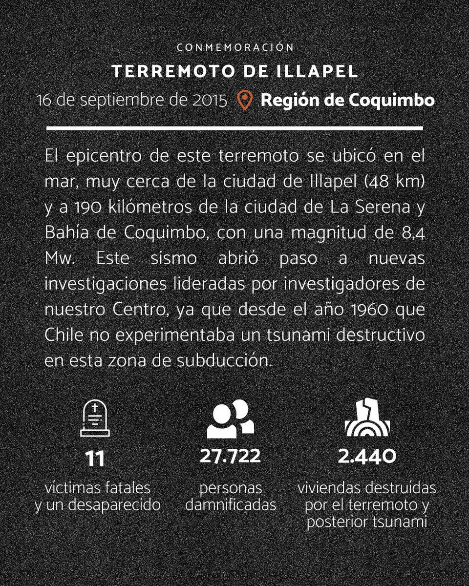 🌍 Han pasado 9 años desde el terremoto de #Illapel, un recordatorio de que los desafíos sísmicos en Chile son constantes. No podemos detener los temblores, pero sí podemos mejorar nuestra respuesta. 🔧  

#Losdesastresnosonnaturales