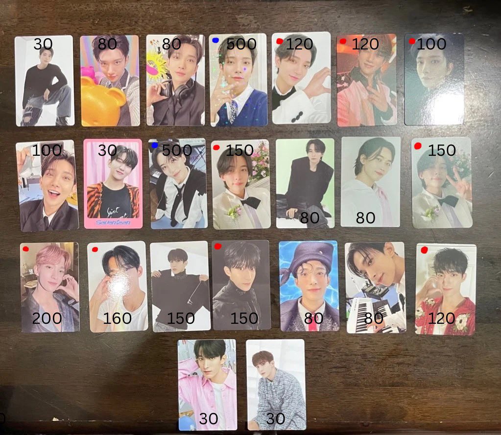 Chxmskxns's tweet photo. WTS LFB

— SEVENTEEN PCS FOR SALE
— PAYO
— all are onhand
— x sensitive 
— marked pcs are ratioed :
— 🔴 1:1 (must take one pc to claim)
— 🔵1:2 (must take 2 to claim)
— vernon heaven carver has imperfections when shipped
— gyu phone stand has dent when shipped
— mine pc to claim https://t.co/66dqRi1njM