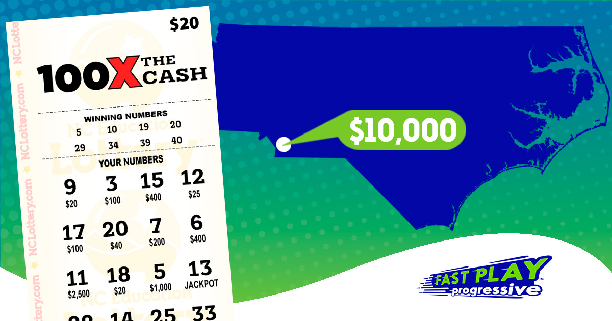 nclottery's tweet image. A player in #Waxhaw purchased a 100X The Cash #FastPlay ticket from Queens South Bar &amp;amp; Grill on North Broome St. and won a $10,000 prize. Congratulations to the winner!