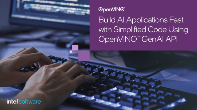 GenTekSolutions's tweet photo. With the user-friendly OpenVINO GenAI API, developers can simplify their code and get their applications up and running in no time. Follow the guide to see how easy it is. https://t.co/1eyWkG4Di6 #Developer #OpenVINO #GenerativeAI #IAmIntel https://t.co/wvMG63IUON https://t.co/560ODd1Cb2
