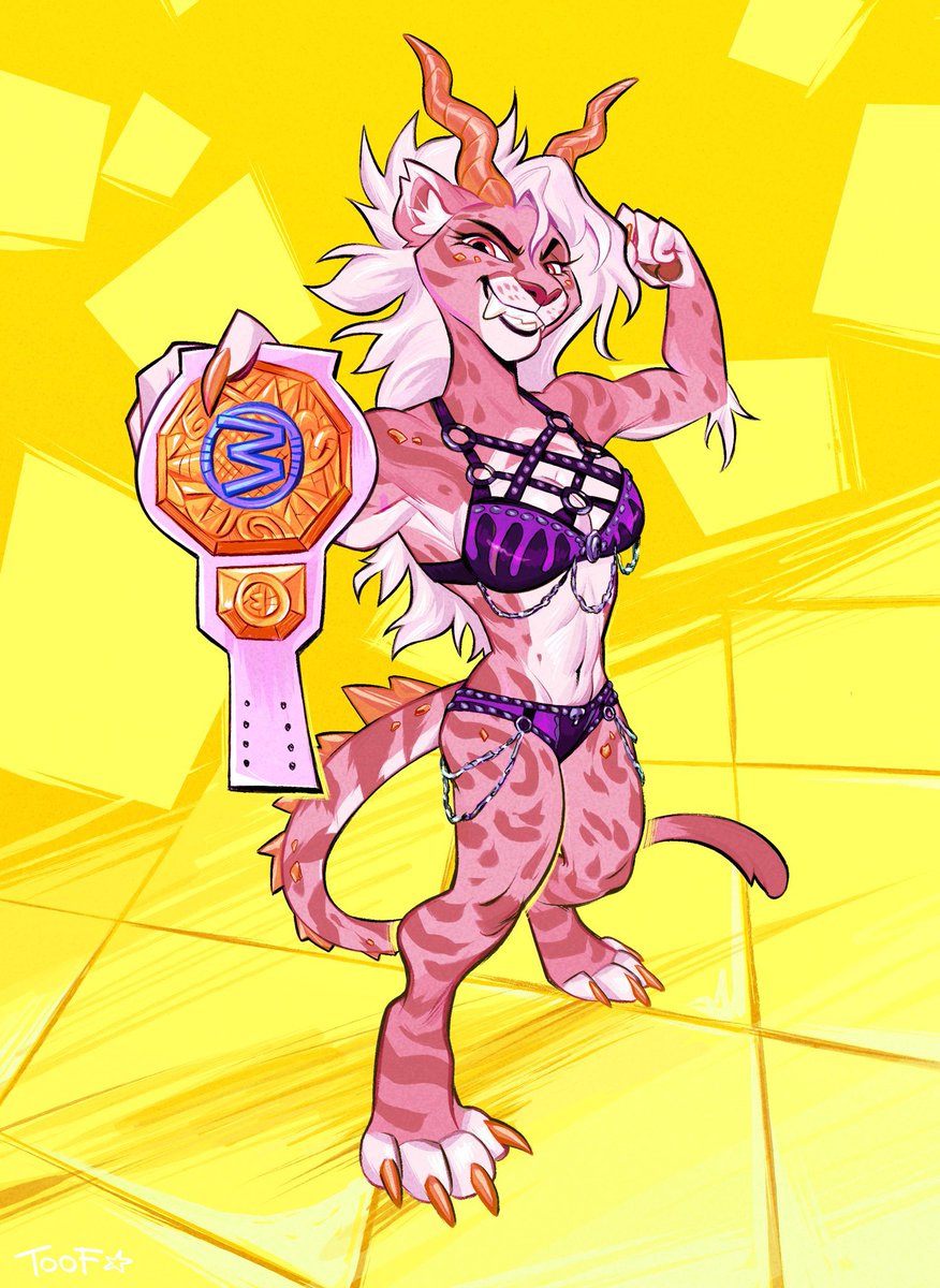 Toofertiger's tweet image. Forgot to post this one done for @/SashaTheCollie ! Grrrrrrrr 🏆✨