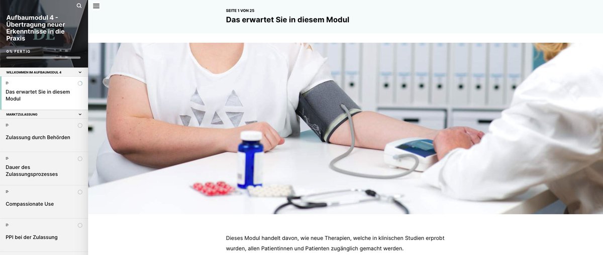Neuer Meilenstein: Der EUPATI Schweiz Online-Kurs zur Patientenbeteiligung in der medizinischen Forschung ist da! Kostenlos &amp; in allen 3 Landessprachen. Jetzt anmelden und aktiv an der Forschung mitwirken! tinyurl.com/3ffe8frw 
#PatientInvolvement #EUPATI <a href="/DKFBasel/">Departement Klinische Forschung, Universität Basel</a>