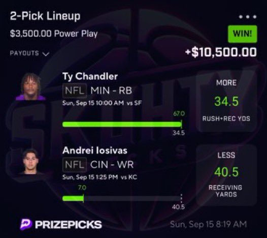 WWayz10495's tweet photo. BIG WINS🔥🔥Want to join the Winning Team? 
Tap in the link below for wake n cash 💰we provide special slips.
• To join the team⬇️⬇️

https://t.co/D8esti3tWJ…

#Prizepicks #nba  #nfl   #fanduel  #gambling #prizepickswinning #mlb #playerprops https://t.co/8hqEXo699L