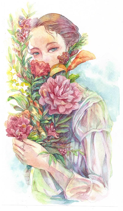 習作 透明水彩 