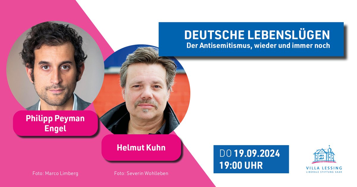 Villa Lessing (@villalessing) on Twitter photo 📩 Präsenz-Anmeldung unter:
veranstaltungen@villa-lessing.de
oder live 🎥 über Facebook, YouTube und Zoom - Links: villa-lessing.de 📩 Präsenz-Anmeldung unter:
veranstaltungen@villa-lessing.de
oder live 🎥 über Facebook, YouTube und Zoom - Links: villa-lessing.de