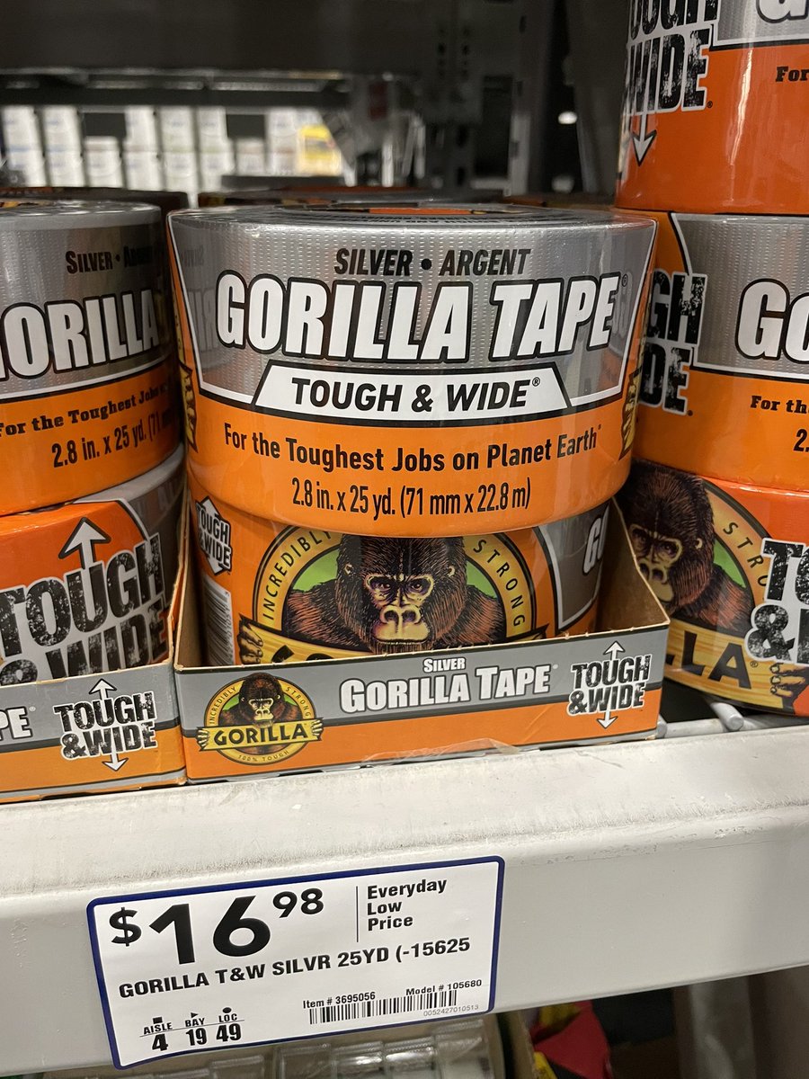 jdale19's tweet image. I heard his first stop is the grocery store, then hardware store. Where will he tape em? 🍌

$BTW #operationtape