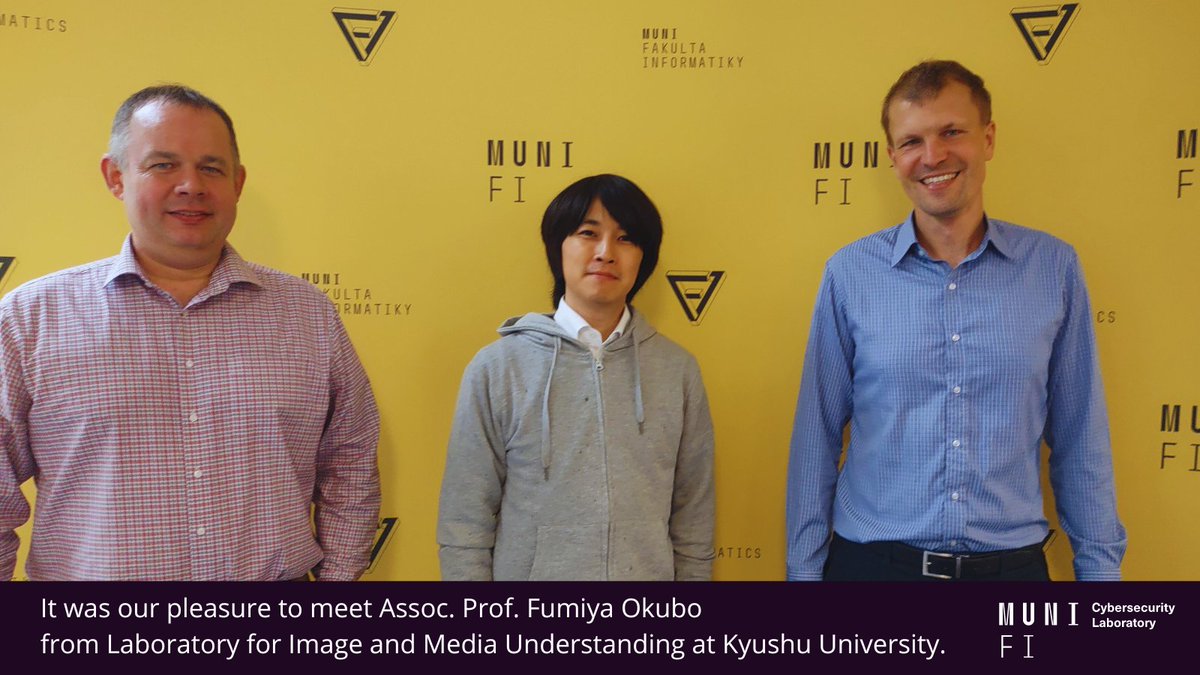 CYBERSECMUNI (@cybersecmuni) on Twitter photo It was our pleasure to meet Assoc. Prof. Fumiya Okubo from the Laboratory for Image and Media Understanding at <a href="/KyushuUniv_EN/">Kyushu University</a>. We introduced our INJECT Exercise Platform to him and discussed a joint paper on learning analytics of tabletop exercises.#TTX #Innovation #CyberSecurity It was our pleasure to meet Assoc. Prof. Fumiya Okubo from the Laboratory for Image and Media Understanding at <a href="/KyushuUniv_EN/">Kyushu University</a>. We introduced our INJECT Exercise Platform to him and discussed a joint paper on learning analytics of tabletop exercises.#TTX #Innovation #CyberSecurity