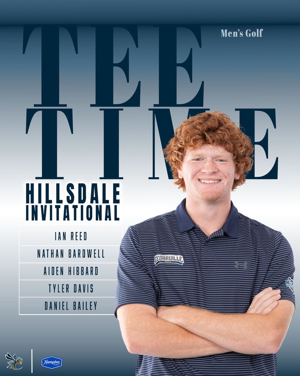 TEE TIME! Aiden Hibbard and <a href="/CUMensGolf/">CU Men's Golf</a> hit the links for 36 holes at Hillsdale! The Jackets will bring it home with the final 18 on Tuesday. Live Results: bit.ly/3za7Phr