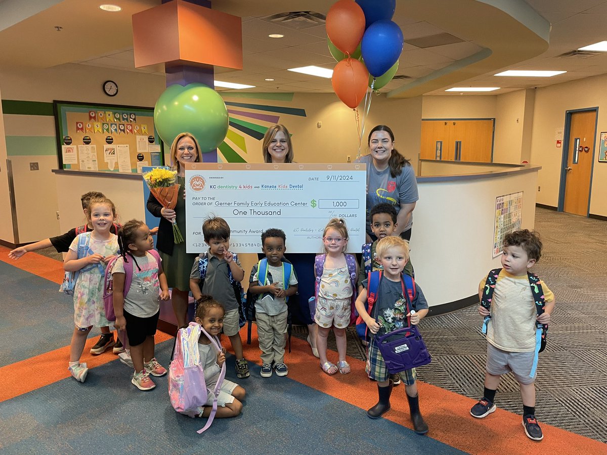 GernerCenter's tweet image. We got third place! KC Dentistry 4 Kids awarded our building $1,000 for votes casted by the community. We are so grateful!