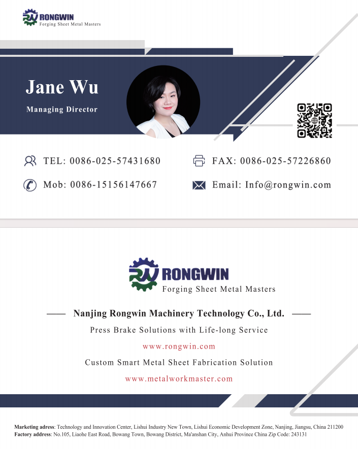 RONGWINMachine's tweet image. Managing Director | Nanjing Rongwin Machinery Technology Co.,ltd—— Forging Sheet Metal MastersPress Brake Solutions with Life-long Servicewww.rongwin.comCustom Smart Metal Sheet Fabrication Solutionswww.metalworkmaster.com
Mob:0086-15156147667Email: info@rongwin.com