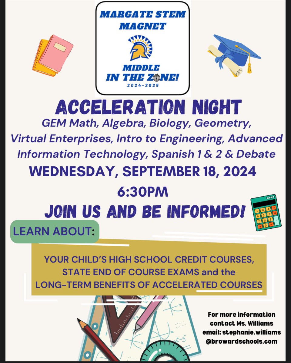 Margate Middle STEM (@margatemsstem) on Twitter photo Acceleration night this Wednesday ! #GoSpartans <a href="/BCPSNorthregion/">BCPS North Region</a> <a href="/Nora_Rupert/">nora rupert</a> <a href="/SabinePhillips/">Sabine Phillips</a> <a href="/prncpl_margate/">Sabine B. Phillips</a> <a href="/bcpssantana/">Ricardo Santana</a> <a href="/MargateTalk/">Margate Talk</a> <a href="/CityOfMargateFL/">City of Margate</a> Acceleration night this Wednesday ! #GoSpartans <a href="/BCPSNorthregion/">BCPS North Region</a> <a href="/Nora_Rupert/">nora rupert</a> <a href="/SabinePhillips/">Sabine Phillips</a> <a href="/prncpl_margate/">Sabine B. Phillips</a> <a href="/bcpssantana/">Ricardo Santana</a> <a href="/MargateTalk/">Margate Talk</a> <a href="/CityOfMargateFL/">City of Margate</a>