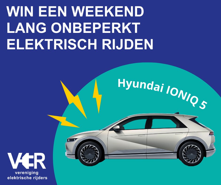 🚗 Heb jij altijd al eens de Hyundai IONIQ 5 voor een langere tijd willen proberen? Maak zaterdag 21 september tijdens Elektrisch Rijden Zwolle kans op een weekend lang rijden met die auto! Meer info: evrijders.nl/agenda/elektri…

#evrijders #zwolle