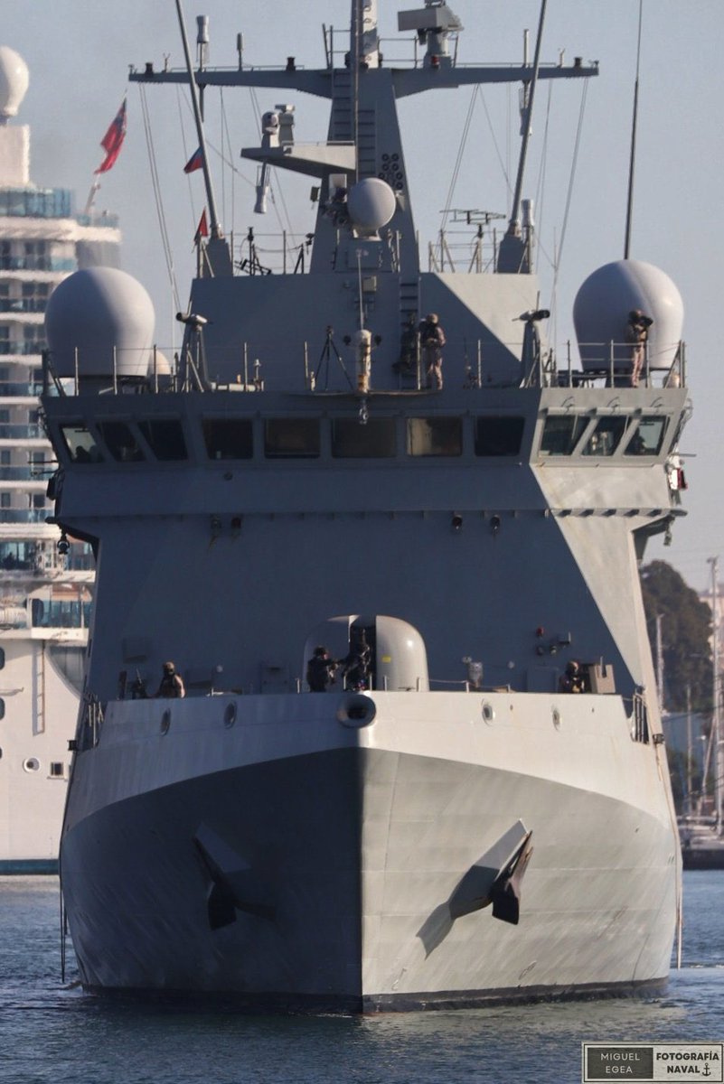 WarshipCam's tweet photo. Spanish Navy Meteoro-class offshore patrol vessel ESPS Relampago (P43) in Cartagena, Spain - September 16, 2024 #espsrelampago #p43
SRC: TW-@Miguel_Egea https://t.co/gjlQByfUJX