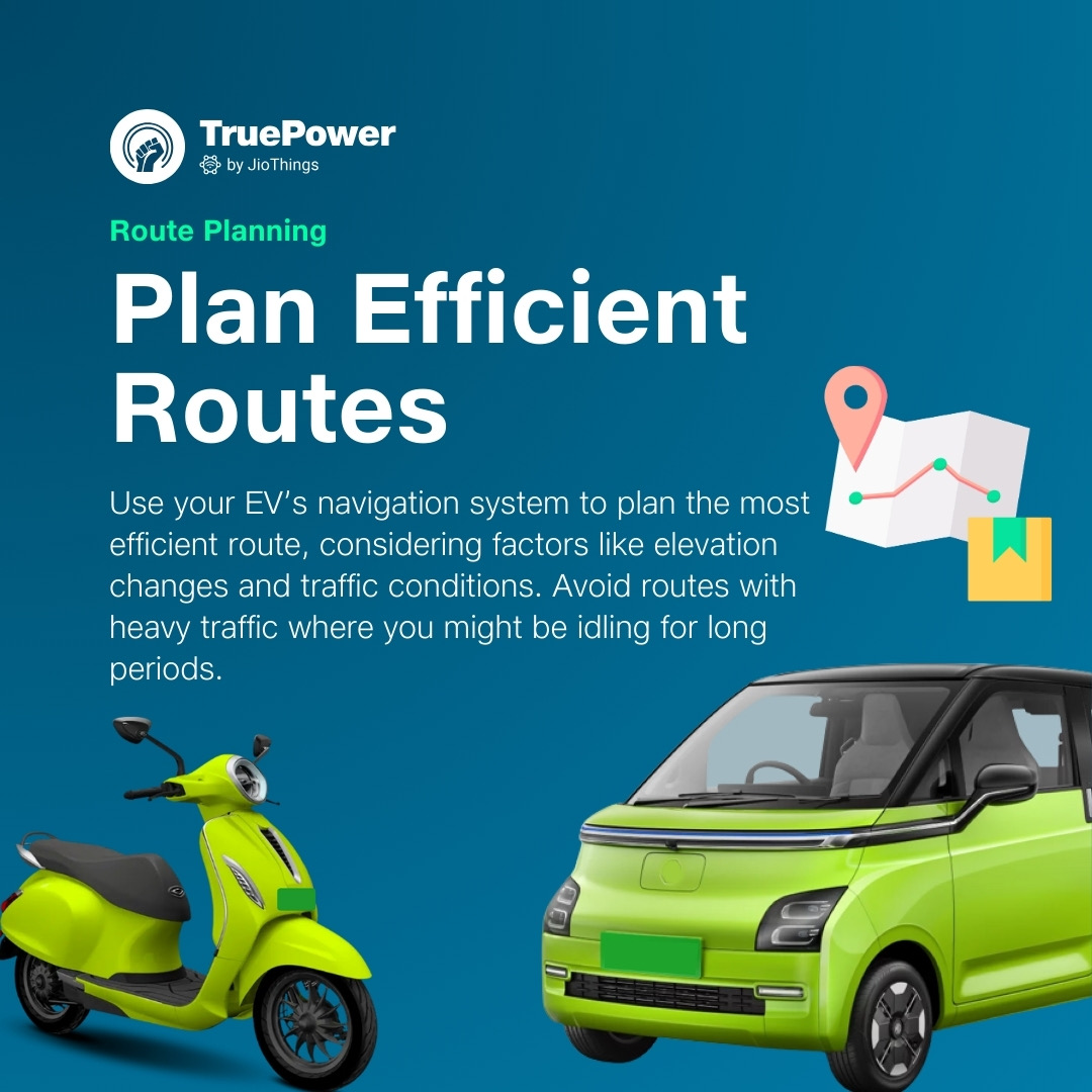 get_truepower's tweet photo. 🌟 EV Tip #6⚡
Optimize your EV’s range by planning efficient routes. Consider elevation changes &amp; traffic conditions to avoid long idling periods &amp; heavy traffic.
Download TruePower app:
🔗Android: https://t.co/bqLiRKV91F
🔗iOS: https://t.co/zjcU0wMDES
#TruePower #RoutePlanning https://t.co/Xf1uqd7uLh