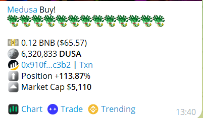 MedusaBNB's tweet photo. Grab yourself the floor on $DUSA https://t.co/HIM1P6uqfu