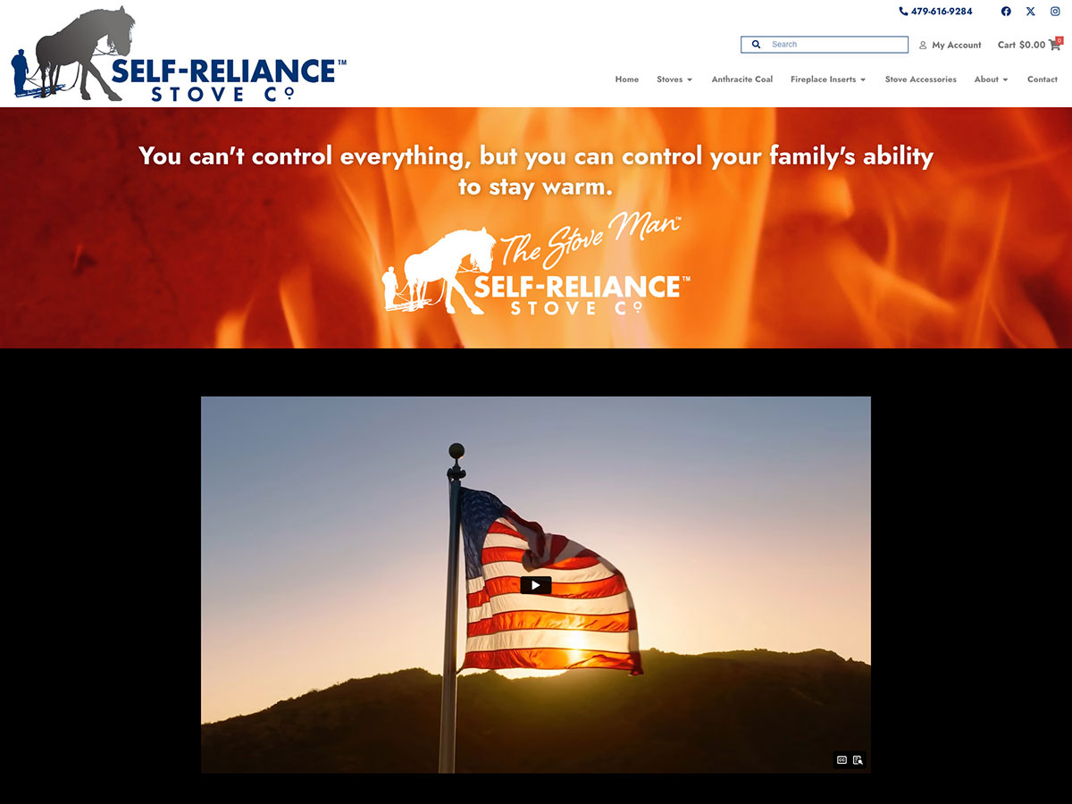 🔥 Just launched a new site for Self-Reliance Stove Co. in Brewton, AL! In uncertain times, they help you master self-sufficiency with stoves that provide warmth, nourishment &amp; security. Check out selfreliancestove.com 💪 #SelfSufficiency #AnthraciteCoal #Stoves #WebsiteLaunch