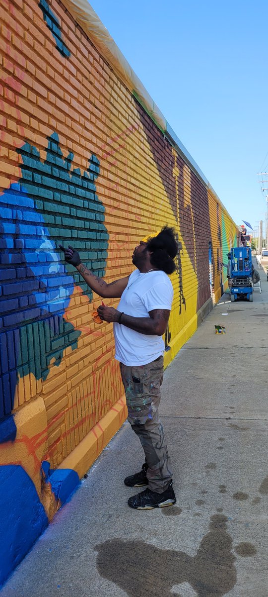 CLEPublicArt's tweet photo. Coming to an @GCRTA wall near you...#Buckeye #Woodhill #Murals #Culture #Color #TransitArt #Collaboration #Community https://t.co/OIUJxYfhsK