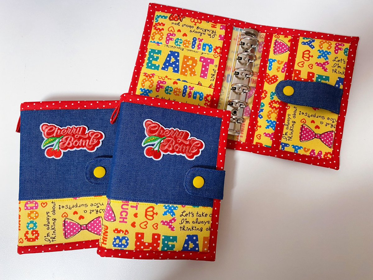 デニム×ドットは最強に可愛い🩷 #ハンドメイド #シール帳