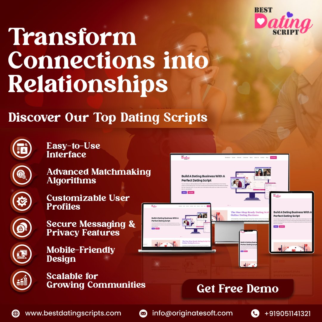 datingscripts's tweet image. Are you looking to launch a perfect #datingwebsite?
Our PHP #datingscripts have got you covered. Create a secure and functional dating website within hours with our high quality and customizable pre-built dating script.
🌐 Visit: bestdatingscripts.com
