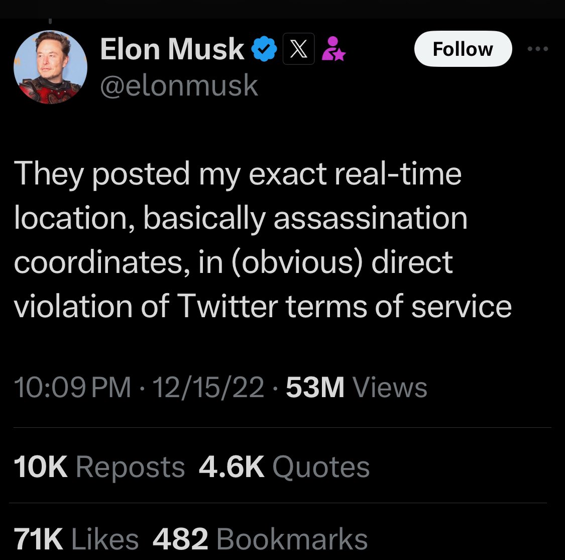 kahi_kumu's tweet photo. WTF'CK #MuskIsUnhinged
#DumbFucks
Everything #trump #musk do is #Staged #StagedAssassinationAttempt #Elon
Bann Musk from #TwitterWorld
#tRUmputinBelongsInPrison
@VansenEric https://t.co/UT6rqvnWQW