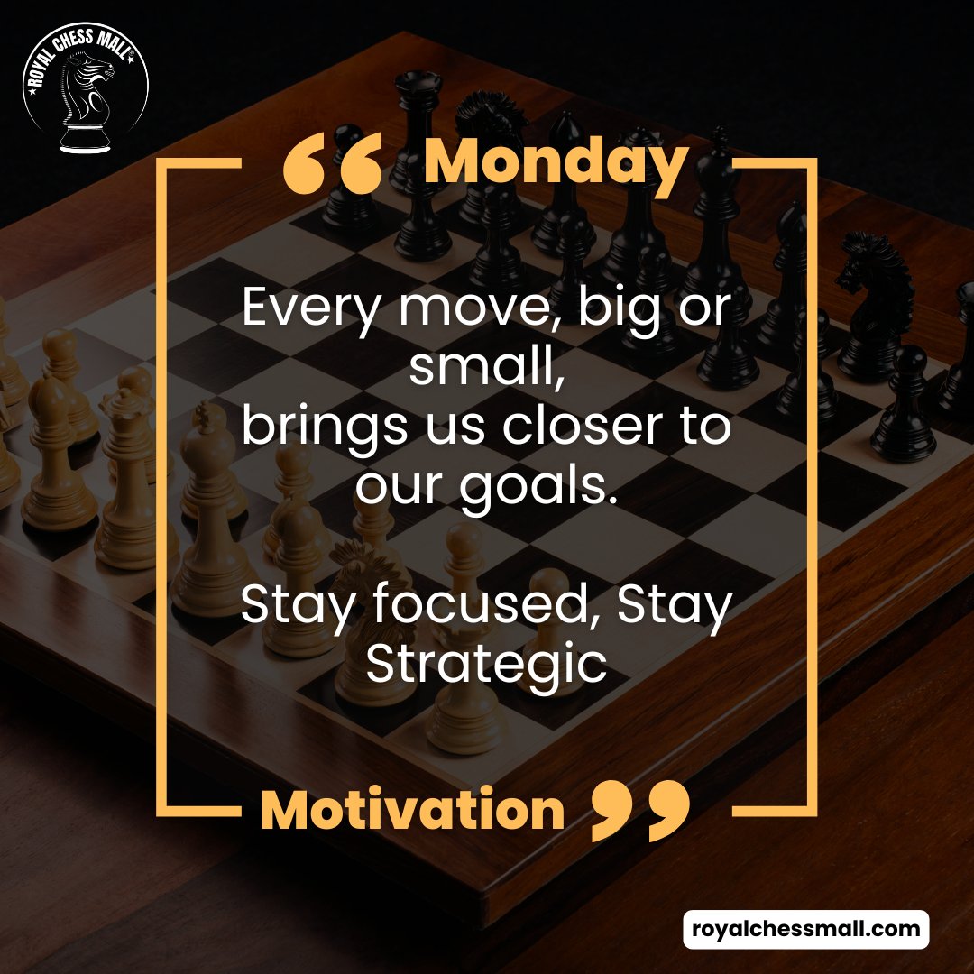 royalchessmall's tweet image. Choose your next move wisely! Add a touch of elegance to your gaming experience with high-end #ChessSets from @RoyalChessMall

Don&apos;t miss the #LimitedPeriod #Offer on our online store. Visit royalchessmall.com now
#monday #motivation #mondaymood #mondayvibes #newweeknewgoals