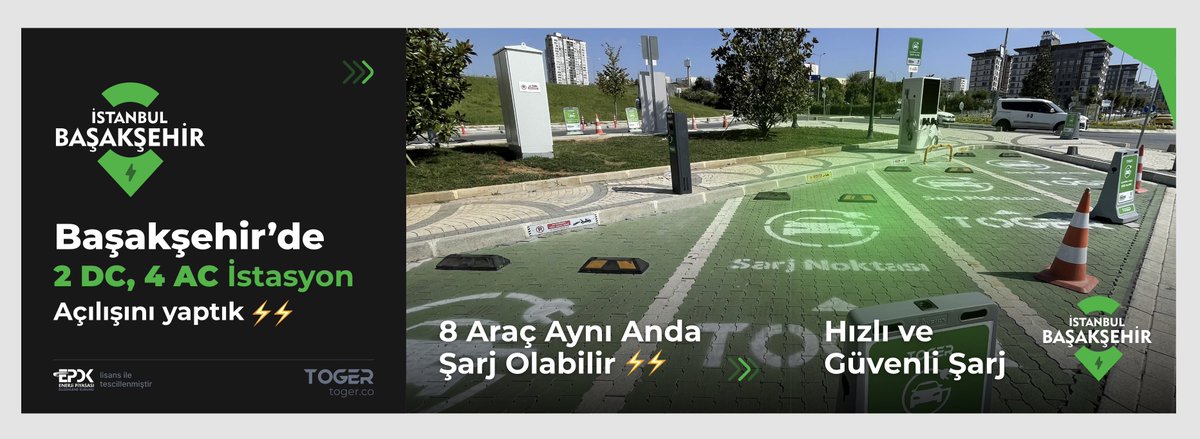İstanbul'da şarj ağımız genişliyor ⚡⚡⚡ Başakşehir ilçesinde 2 Adet DC, 4 Adet AC istasyon açılışı hazırlıklarımız tamamlandı. Çok yakında hizmetinizdeyiz.   #elektrikliaraç #elektrikliaraçşarjistasyonu #elektrikliaraba #elektriklişarj #elektrikliotomobil #mobilşarj #gezicişarj