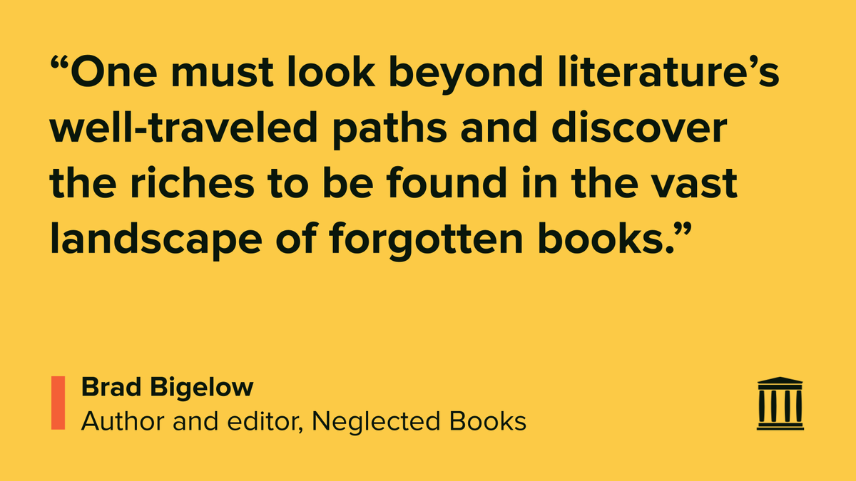 Why is it important to preserve forgotten books? 📚🕳️

Discover how lost stories hold the key to cultural memory, creativity &amp; knowledge in a new post from author &amp; editor Brad Bigelow of @neglectedbooks: blog.archive.org/2024/09/16/van…  

#VanishingCulture